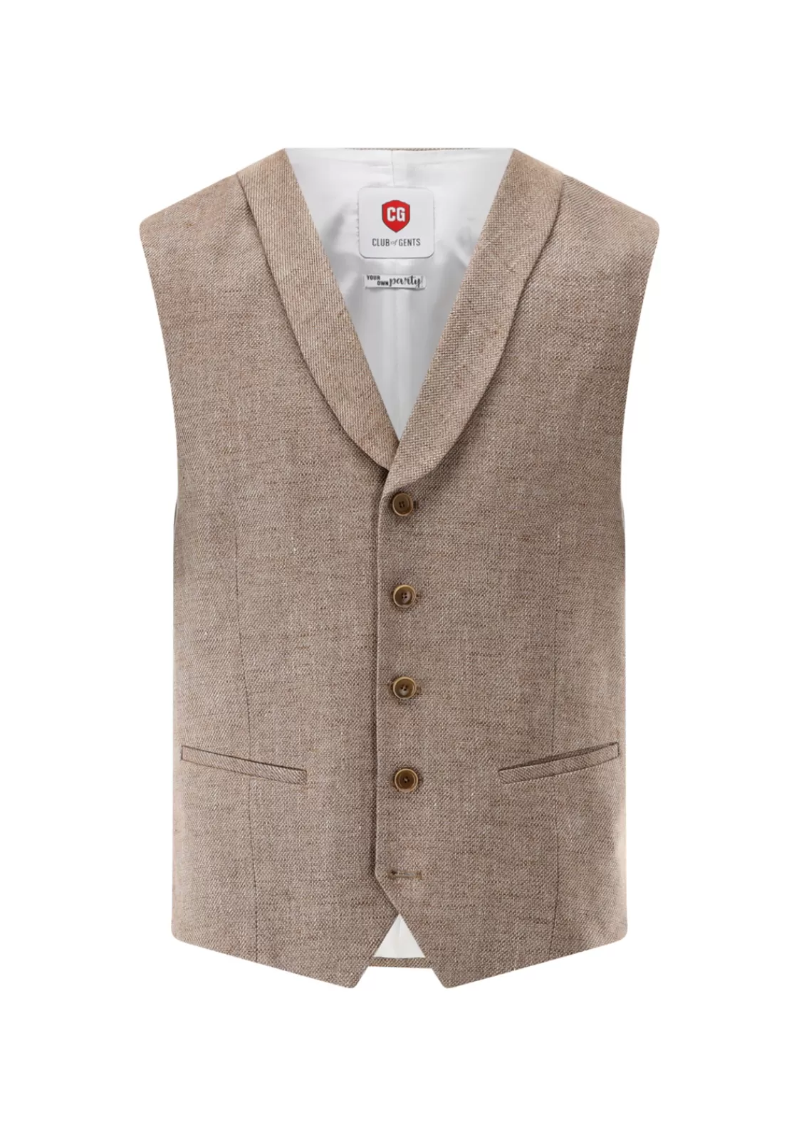 Men Club of Gents Linen Mix Waistcoat Cg Paddy